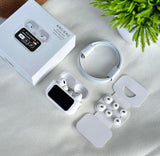 A9 Pro Airpods ANC/ENC Touch Screen Wireless Earbuds