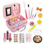 Makeup Kits For Toy for Kids | Toy Cosmetic Pretend Play Kit For Girl Gift with Princess Case Makeup Set Kids Toy