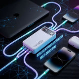 20000 MAH 66W FAST CHARGING TRANSPARENT POWER BANK-POWER BANK