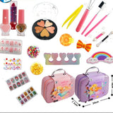 Makeup Kits For Toy for Kids | Toy Cosmetic Pretend Play Kit For Girl Gift with Princess Case Makeup Set Kids Toy