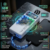 20000 MAH 66W FAST CHARGING TRANSPARENT POWER BANK-POWER BANK