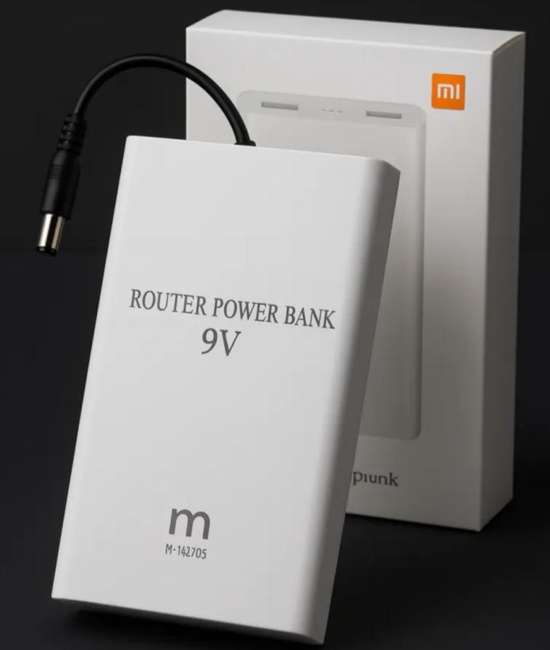 High-Power Router Power Bank 20000mAh-Compatible with Wi-Fi Routers & ONTs - High Capacity Backup
