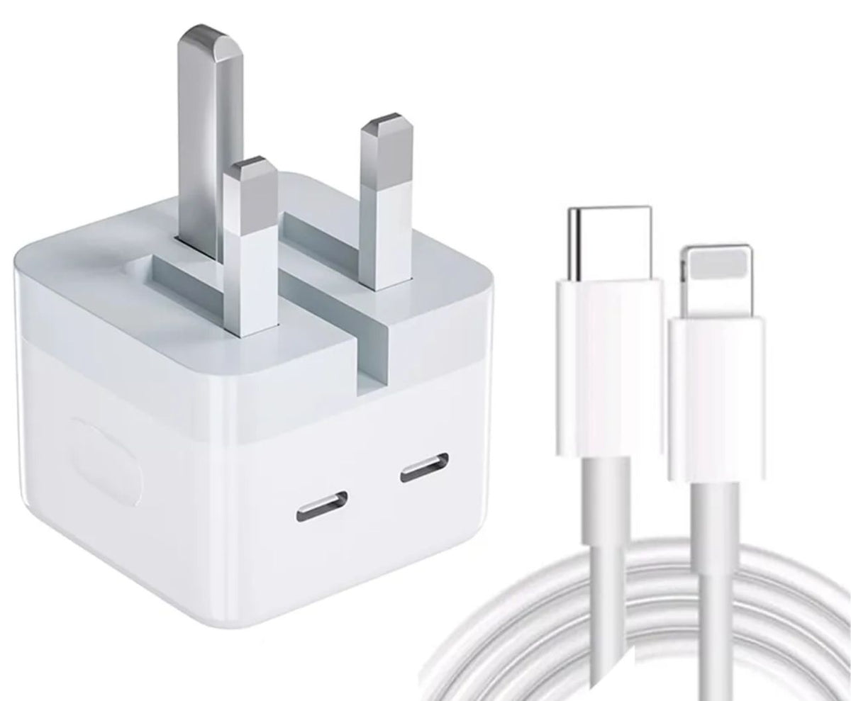 20W PD USB-C Fast Charger Kit with Cable for iPhone – Quick & Safe Charging Adapter