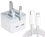 20W PD USB-C Fast Charger Kit with Cable for iPhone – Quick & Safe Charging Adapter
